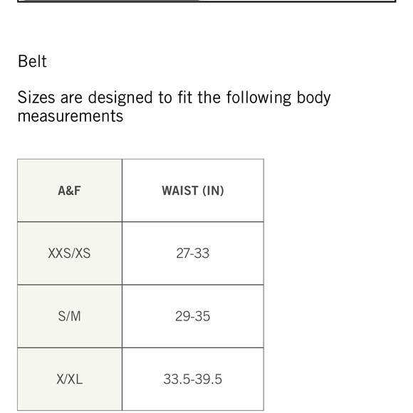 Classic Black Leather Belt with Gold Buckle Abercrombie & Fitch - Picture 5 of 5